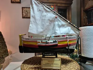 Maqueta Barco Candray Arenero hecho a mano.unico