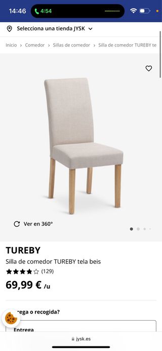 4 Sillas Terciopelo Gris