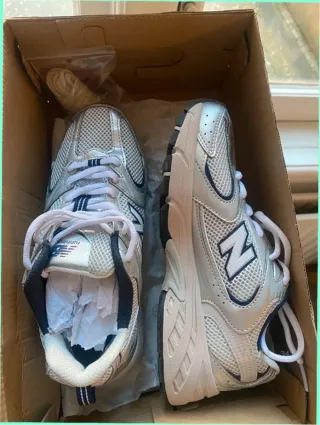 New Balance 530 Plata Azul Blanco