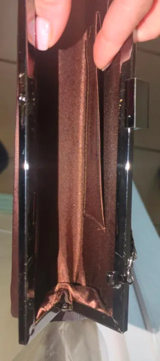 Pochette Elegante Busta Marrone nuova senza carte