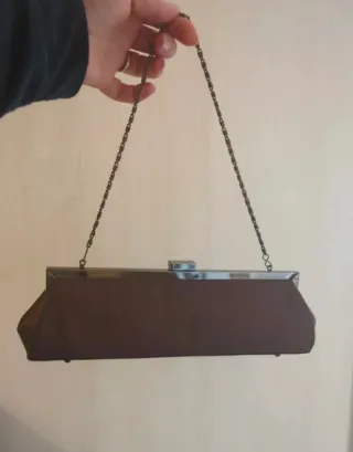 Pochette Elegante Busta Marrone nuova senza carte