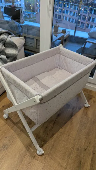 Minicuna Canbrass y colchón BabyKeeper