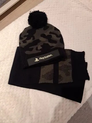 Gorro y bufanda niño PlayStation Talla M/L