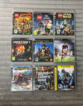 Pack 9 Juegos PS3. Se venden por separado también.