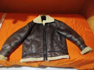Montone Aviatore Bomber B3 Pelle Marrone