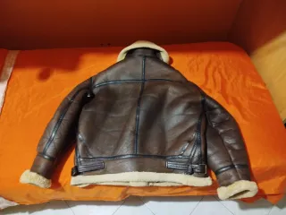 Montone Aviatore Bomber B3 Pelle Marrone