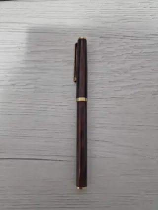 Pluma Flaminaire W.G. Marrón Dorada