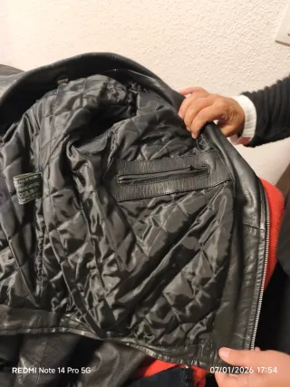 Cazadora Piel Vintage Rockera London Piel,unisex