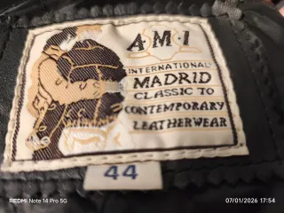 Cazadora Piel Vintage Rockera London Piel,unisex