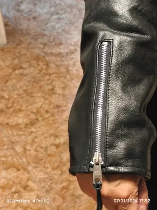 Cazadora Piel Vintage Rockera London Piel,unisex