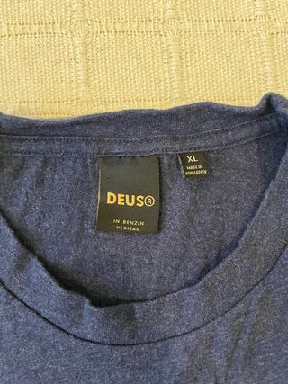 Camiseta Deus Talla XL Azul