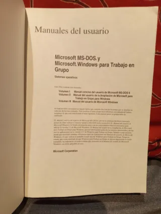 Microsoft Windows&MS-DOS 6.2 para trabajo en grupo