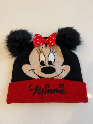 Gorro Minnie Mouse Disney con Pompones