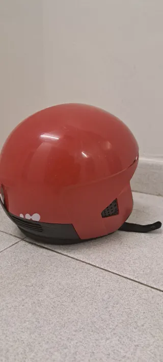 Casco de esquí infantil Wedze rojo 52-55cm