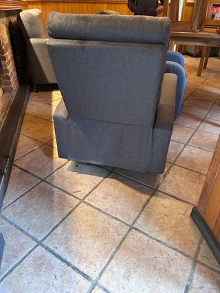 2 Butacas de tela grises como nuevas