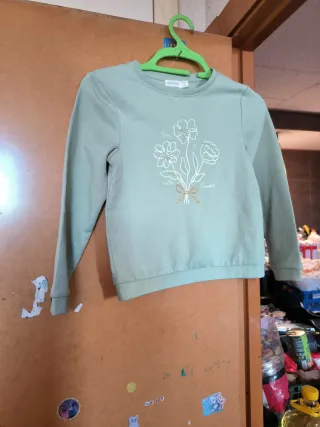 Blusa verde manga larga niñas
