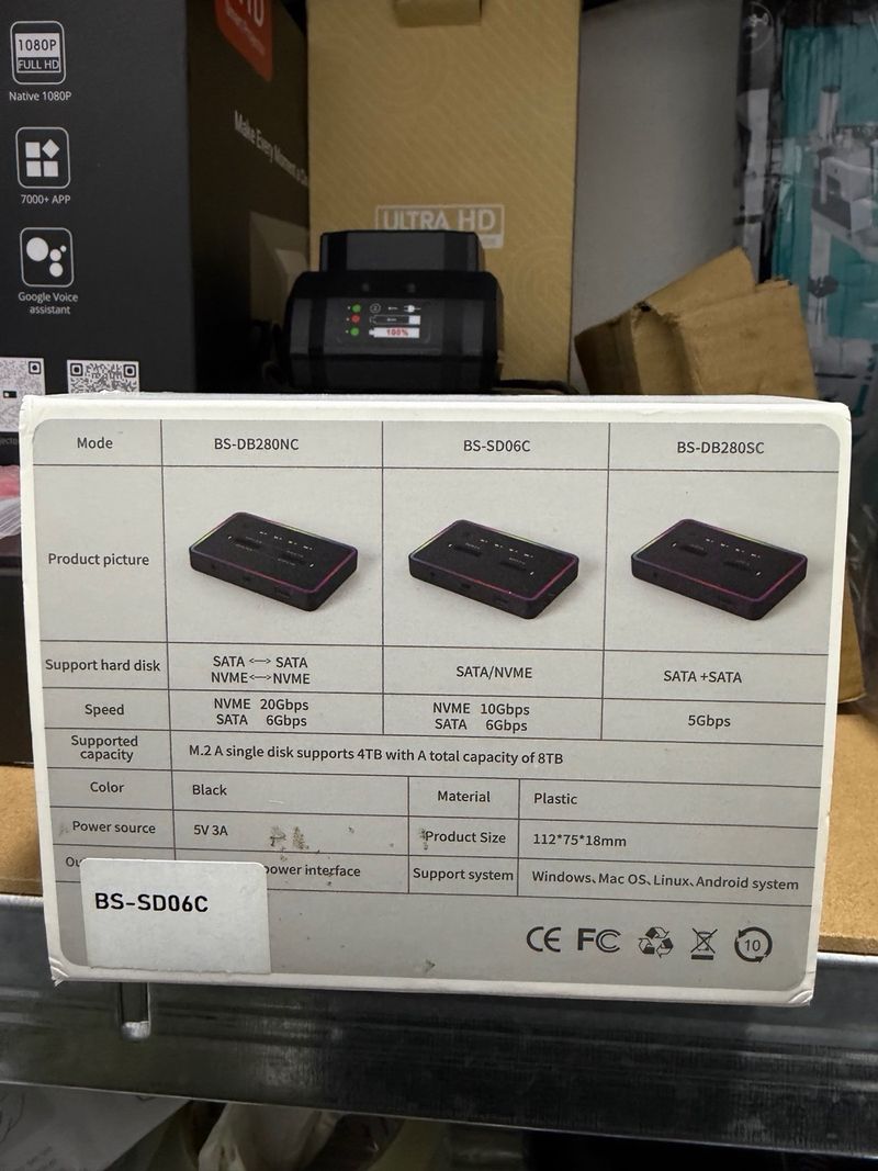 Estación Doble M.2 SSD Clone afbeelding 2