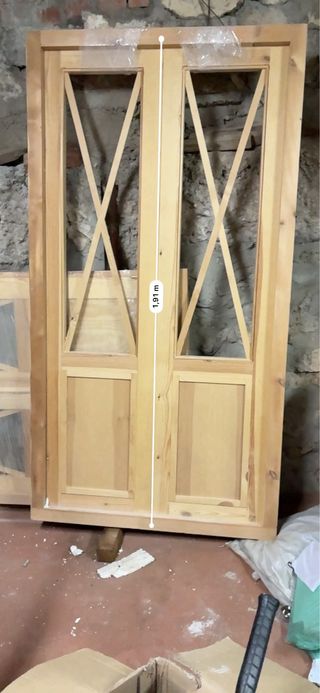 4 Puertas de pino nuevas