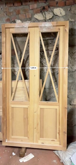 4 Puertas de pino nuevas