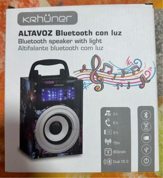 Altavoz Bluetooth Krhüner con luz