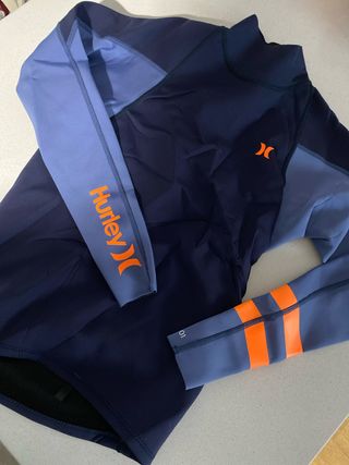 Camiseta Neopreno Hurley Talla M Azul Naranja