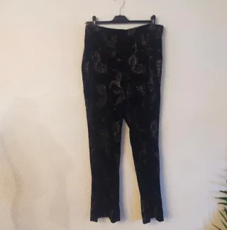 Pantalón fiesta terciopelo lurex elástico