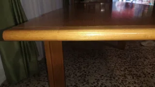 Mesa comedor extensible madera antigua