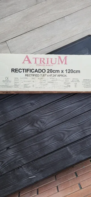 6 Cajas de Baldosa Exterior apariencia Madera