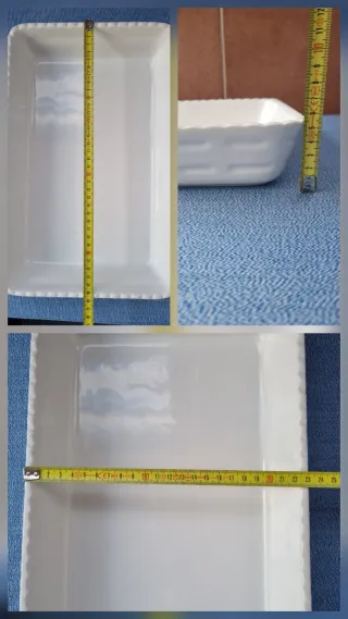 Pirofila porcellana bianca