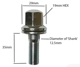 Tornillos Llantas PSA (Peugeot/Citroën)
