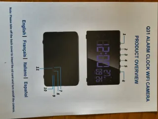 Telecamera sorveglianza Sveglia WiFi 2.4/5G Nuova