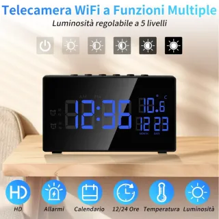 Telecamera sorveglianza Sveglia WiFi 2.4/5G Nuova