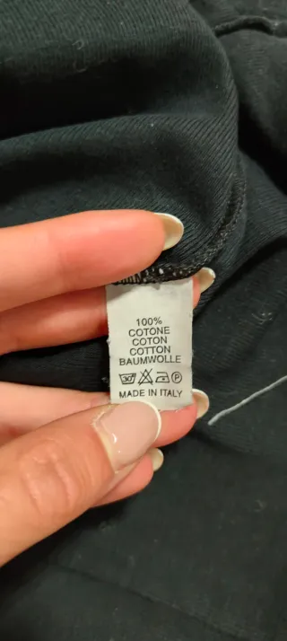 Maglietta dolcevita nera ragazza Music Wear