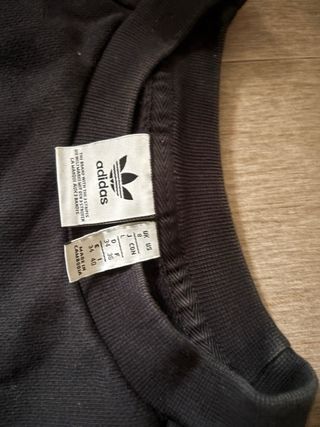 Sudadera Adidas Negra Logo Trefoil