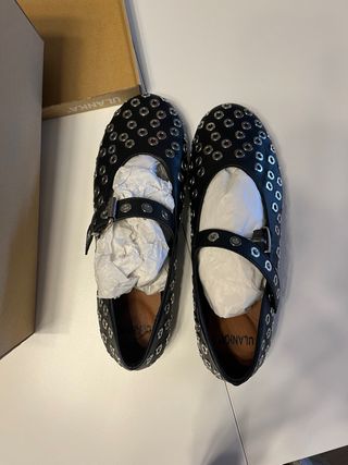 Zapatos planos negros mujer