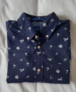 Camisa Jack & Jones Hombre Talla S Estampada