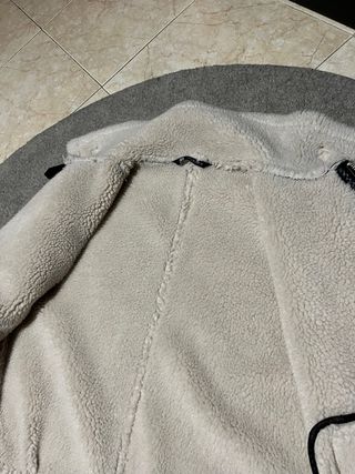 Cazadora Piel Negra con Borrego