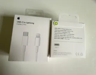 Cable USB-C 60W y Cargador 20W Apple