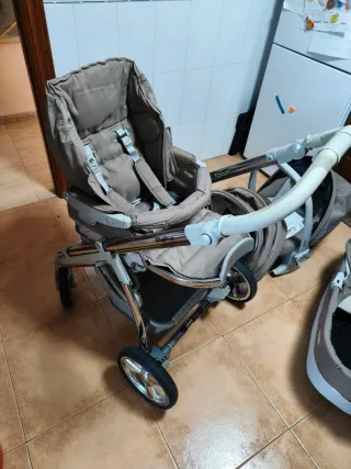 Carro Bebecar 3 piezas: capazo, cuco y silleta