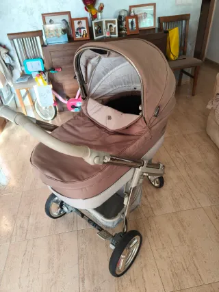 Carro Bebecar 3 piezas: capazo, cuco y silleta