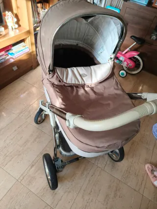 Carro Bebecar 3 piezas: capazo, cuco y silleta