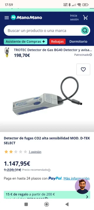 Detector de fugas INFICON D-TEK Select