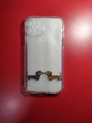 Funda iPhone 11 con perros salchicha