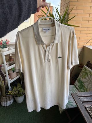 Polo Lacoste Beige Talla L