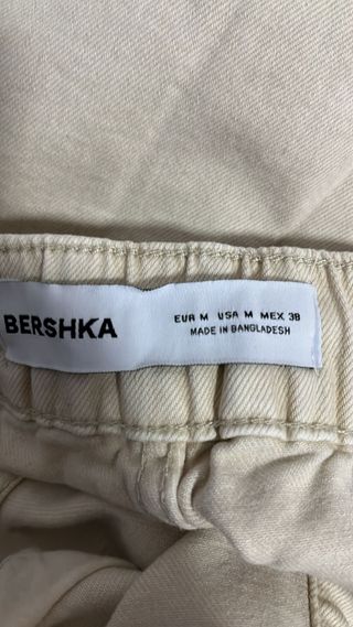 Pantalones vaqueros rotos beige hombre