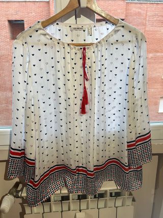 Blusa Punt Roma Corazones