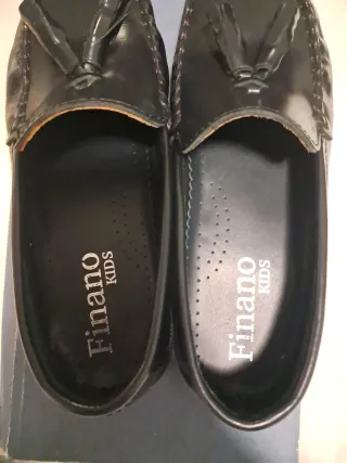 Zapatos castellanos niño azul marino T.35