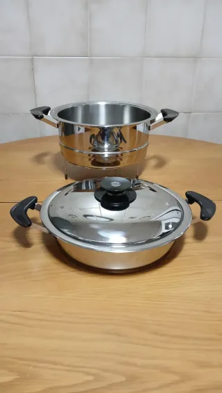 OFERTA Olla y vaporera AMC NUEVA