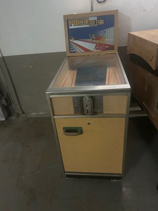 Máquina recreativa Poker Bolerín , año 1979(raro)