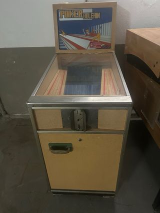 Máquina recreativa Poker Bolerín , año 1979(raro)